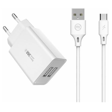CHARGEUR SECTEUR 2USB TYPE C FASTCHARGE