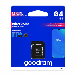 CARTE MICRO SD 64G° CLASS 10  HAUTE VITESSE GOODRAM