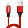 DATA CABLE LIGHTNING POUR IPHONE ROUGE 1.80 M BASEUS