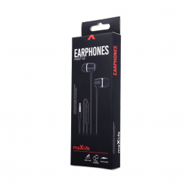 MAXLIFE PIETON + MICRO  SORTIE 3.5MM JACK NOIR