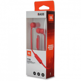 JBL TUNE 110 ROUGE ECOUTEUR + MICRO