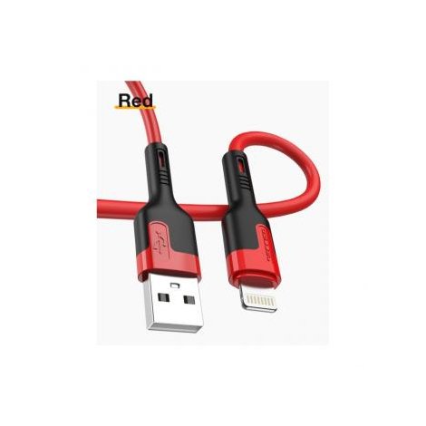 DATA CABLE LIGHTNING FAST CHARGE ROUGE JELLICO