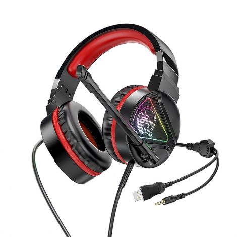 CASQUE FILAIRE GAMING HOCO W104 STEREO HD + MICROPHONE