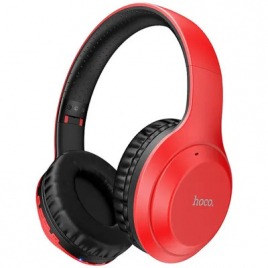 CASQUE BLUETOOTH HOCO W30 8H LECTURE DE MUSIQUE ROUGE