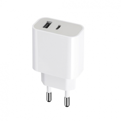 JACLEM - CHARGEUR SECTEUR 2 USB 2,4A CHARGE RAPIDE XO L85 BLANC