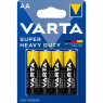 PACK DE 4 PILES VARTA SUPER HEAVY DUTY