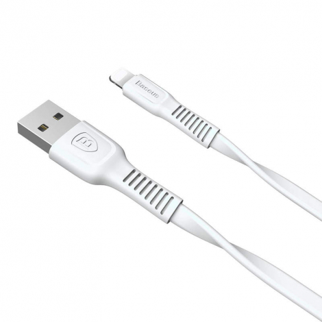 DATA CABLE BASEUS LIGHTNING NOIR/GRIS  FAST CHARGE  2.4A