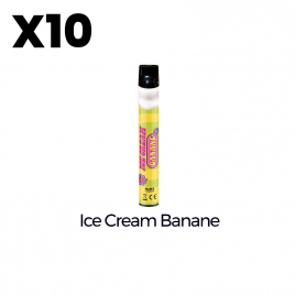 PUFF X10 ORIGINALE 600 PUFFS - Ice cream banane de 10