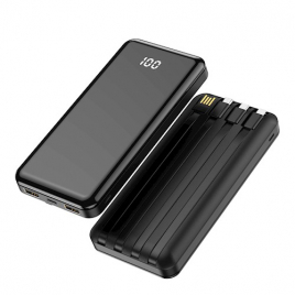 POWER BANK 10000 MAH + CABLES INTEGRES + LCD FOREVER