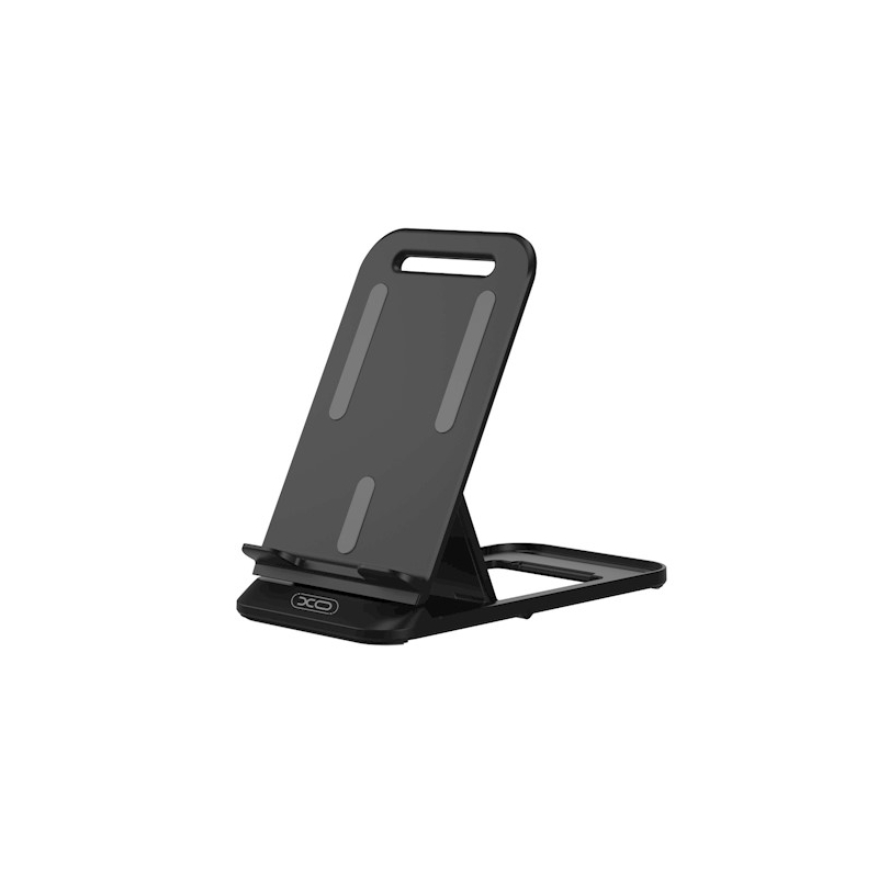 CHO （Noir）Support Telephone Bureau Portable Noir Pose Téléphone Pliable  360° Porte Smartphone Ajustable pour iPhone et Android Phone 