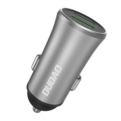 CHARGEUR VOITURE 2XUSB 3,4A R6S SILVER