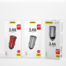CHARGEUR VOITURE 2XUSB 3,4A R6S SILVER