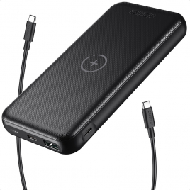 POWER BANK 10000 mAh 20W+ CHARGE INDUCTION NOIR