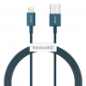 CABLE LIGHTNING 2,4A USB CHARGE RAPIDE BASEUS BLEU 1M