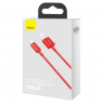 CABLE LIGHTNING 2,4A USB CHARGE RAPIDE BASEUS ROUGE 1M
