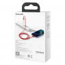 CABLE LIGHTNING 2,4A USB CHARGE RAPIDE BASEUS ROUGE 1M