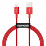 CABLE LIGHTNING 2,4A USB CHARGE RAPIDE BASEUS ROUGE 2M