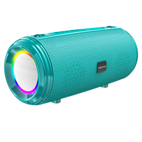 ENCEINTE BLUETOOTH BOROFONE BR13 LUMIERE D AMBIANCE TURQUOISE