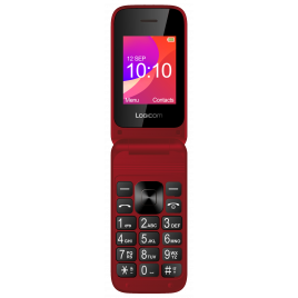 TELEPHONE A CLAPET LOGICOM FLEEP 190 ECRAN 1,77" RADIO BLUETOOTH ROUGE