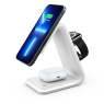 CHARGEUR INDUCTION 3EN1 POUR TELEPHONE/EARPODS/MONTRE 15W BLANC