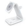 CHARGEUR INDUCTION 3EN1 POUR TELEPHONE/EARPODS/MONTRE 15W BLANC