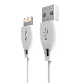 DATA CABLE LIGHTNING CHARGE RAPIDE 2,4A 1M DUDAO L4 BLANC