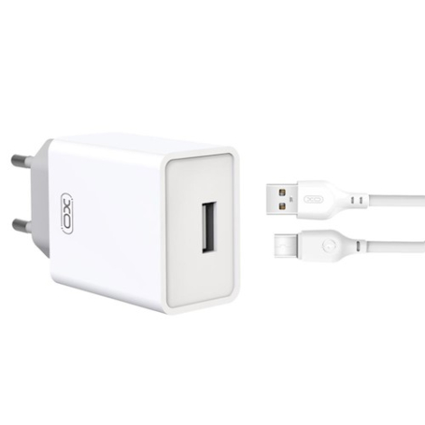 CHARGEUR + CABLE TYPE C 2,4A XO-L93 BLANC
