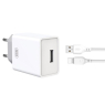 CHARGEUR + CABLE TYPE C 2,4A XO-L93 BLANC