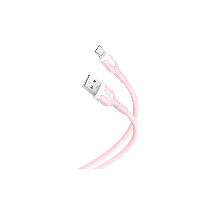 Jaclem - Câble XO NB212 USB - USB-C 1,0 m 2,1A rose