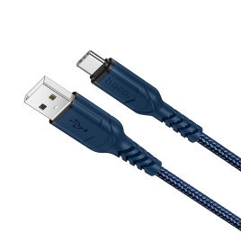 DATA CABLE TYPE C ANTI TORSION HOCO X59 3A BLEU