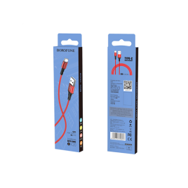 DATA CABLE TYPE C BOROFONE BX20 3A ROUGE