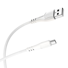 DATA CABLE TYPE C  BOROFONE X37 3.0A BLANC