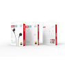 ECOUTEURS FILAIRES JACK 3,5MM+MICRO XO-EP39 BLANC