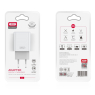 CHARGEUR SECTEUR  2 USB 2,4A CHARGE RAPIDE XO L85 BLANC