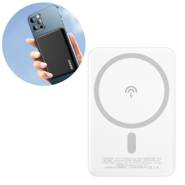 POWER BANK MAGSAFE  + INDUCTION 5 000 mAh DUDAO BLANC K14S