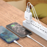 KAKUSIGA CHARGEUR 2USB LIGHTNING CHARGE RAPIDE BLANC 2,4A