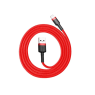 BASEUS DATA CABLE USB LIGHTNING ROUGE / NOIRE