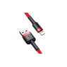 BASEUS DATA CABLE USB LIGHTNING ROUGE / NOIRE