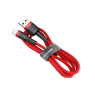 BASEUS DATA CABLE USB LIGHTNING ROUGE / NOIRE