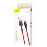 BASEUS DATA CABLE USB LIGHTNING ROUGE / NOIRE