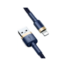 BASEUS DATA CABLE USB LIGHTNING BLEU/GOLD