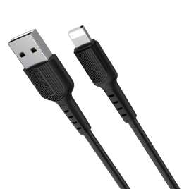 BOROFONE DATA CABLE USB LIGHTNING BX16 NOIR