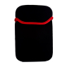 HOUSSE TABLETTE 7" NEOPRENE NOIRE-ROUGE