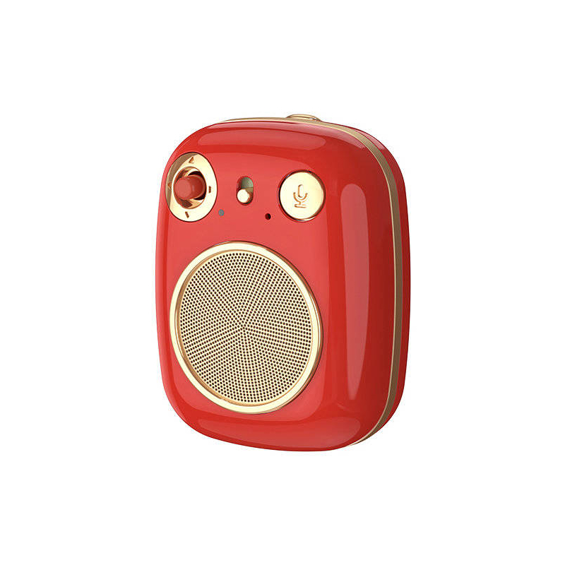 JACLEM -REMAX ENCEINTE BLUETOOTH VINTAGE ROUGE