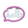 MINI ENSEIGNE LED HELLO