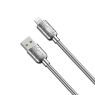 DATA CABLE LIGHTNING SILVER FAST CHARGE 2.4A