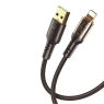 DATA CABLE TYPE C NOIR/TRANSPARENT 2.4A