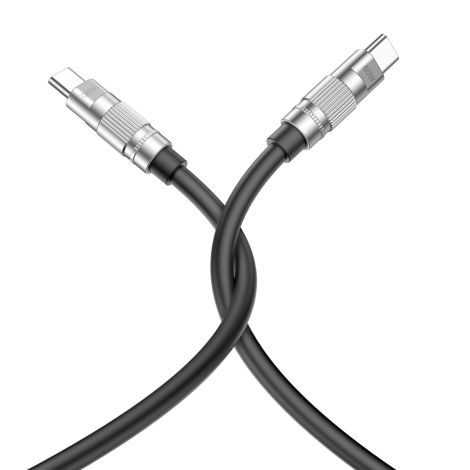 DATA CABLE ULTRA RESISTANT 60W TYPE C / TYPE C  NOIR