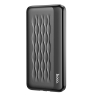 HOCO POWER BANK 10000 mAh LED ULTRA FIN  AVEC CABLES NOIR J90A