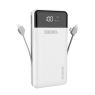 DUDAO POWER BANK 30000 mAh CABLES INTEGRES K1MAX BLANC